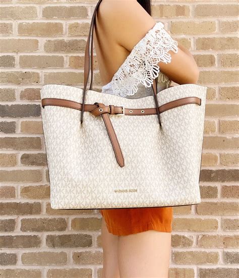 michael kors large meesenger bag|Michael Kors large shopper tote.